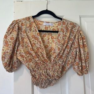 Faithfull the Brand Size 4 short sleeve top